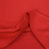 Jersey acanalado tubular pesado rojo