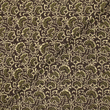 Indian printed cotton corduroy Mizoram brown background