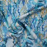 Cotton liberty ® Coastal Landscape blue per meter