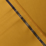 100% wool Super 110's mustard tailoring fabric