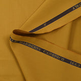 100% wool Super 110's mustard tailoring fabric