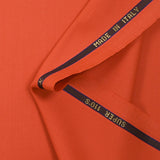 100% wool Super 110's tangerine suit fabric