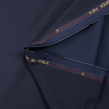 100% wool Super 110's dark blue suit fabric