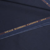 100% wool Super 110's dark blue suit fabric