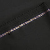 100% wool Super 110's black tailoring fabric