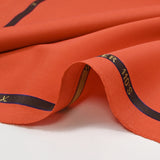 100% wool Super 110's tangerine suit fabric