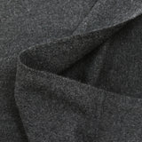 Heathered anthracite wool blend velvet