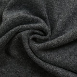 Heathered anthracite wool blend velvet