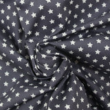 Star printed cotton 1cm gray