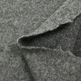 Mottled steel gray boiled wool