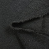 Laine mélangée bouillie noir charbon