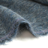 Lana efecto mohair de pelo largo azul