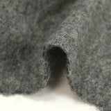 Mottled steel gray boiled wool