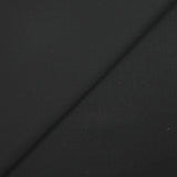 Tissu tailleur 100% laine sergé thermocollé noir corbeau