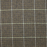 100% lana cuadros pata de gallo verde y azul fondo beige