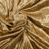 Fine knit with gold disco party print