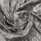 Silver disco party printed fine knit