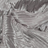 Silver disco party printed fine knit