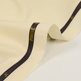 Tissu tailleur 100% laine Super 110's crème