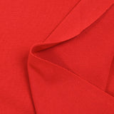Jersey de algodón acanalado rojo
