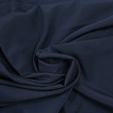 Crêpe de chine polyester bleu nuit