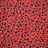 Redy Lurex striped viscose red background