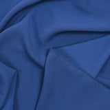 Crêpe de chine polyester indigo foncé