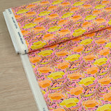 Liberty ® cotton Poppy Canopy orange and yellow by the meter
