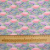 Liberty ® cotton Poppy Canopy purple and pink by the meter