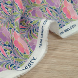 Liberty ® cotton Poppy Canopy purple and pink by the meter