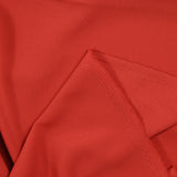 Crêpe de chine polyester rouge coquelicot