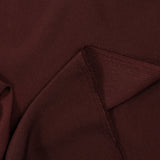 Crêpe de chine polyester acajou