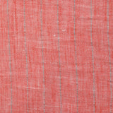 Chambray stripe Lurex Manon coral background