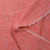Chambray stripe Lurex Manon coral background