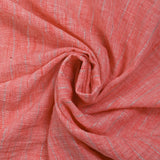 Chambray stripe Lurex Manon coral background
