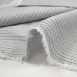 Mario black and gray striped woven-dyed cotton with white background
