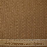 Maille tricot torsade Léonie camel
