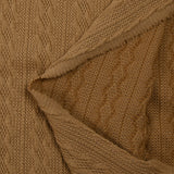 Maille tricot torsade Léonie camel
