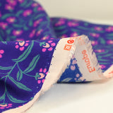 Viscose printed stems purple background