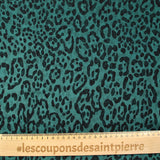 Cruy Mousseline 100% Trasero de seda de seda estampada Azul de pato