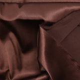 Brown heavy satin crepe