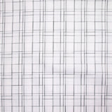 Marceau woven-dyed polycotton poplin gray white background