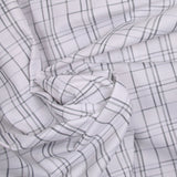 Marceau woven-dyed polycotton poplin gray white background
