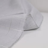 Gray check jacquard polycotton poplin