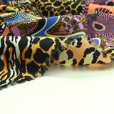 Giulia ethnic and black ethnic cotton per meter print
