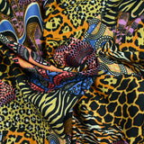Giulia ethnic and black ethnic cotton per meter print