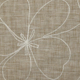 Heather beige Ariel embroidered canvas
