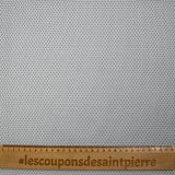 Polycotton poplin jacquard Félix gray