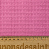 Cotton 100% honeycomb candy pink