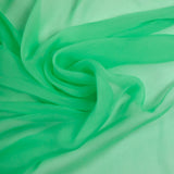 Mousseline 100% green silk